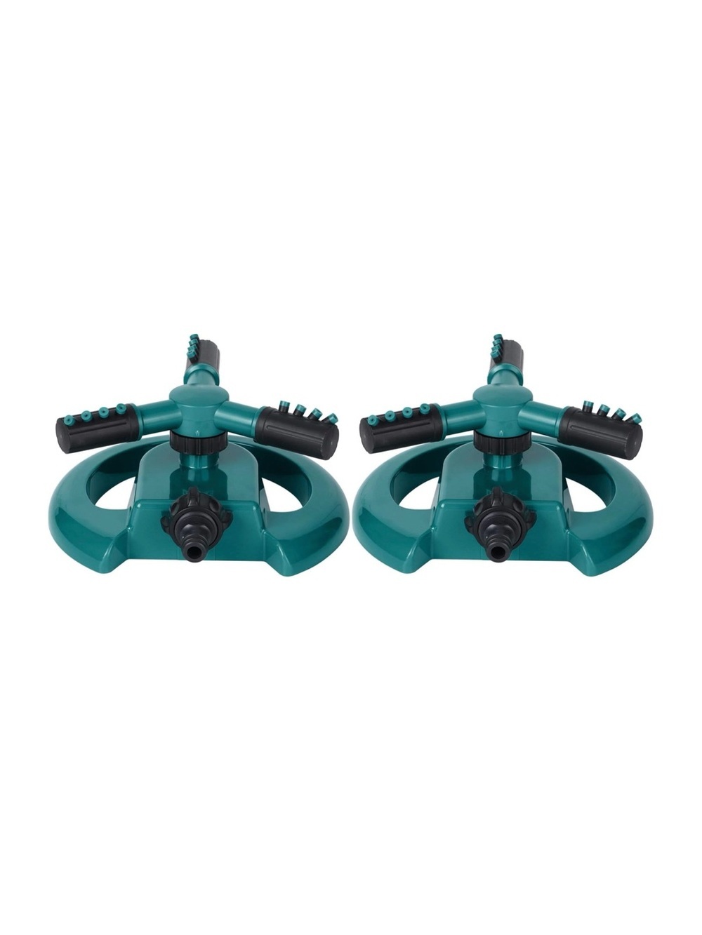 New 360° Rotating Lawn Sprinklers 3 Arm Adjustable Garden Sprayers LOT OF 2 - Picture 2 of 13